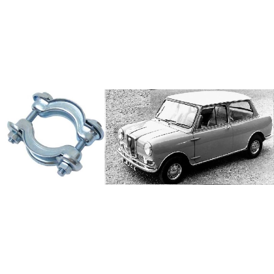 FRONT MANIFOLD / EXHAUST DOWNPIPE CLAMP (Wolseley Hornet) (1961- 69) 